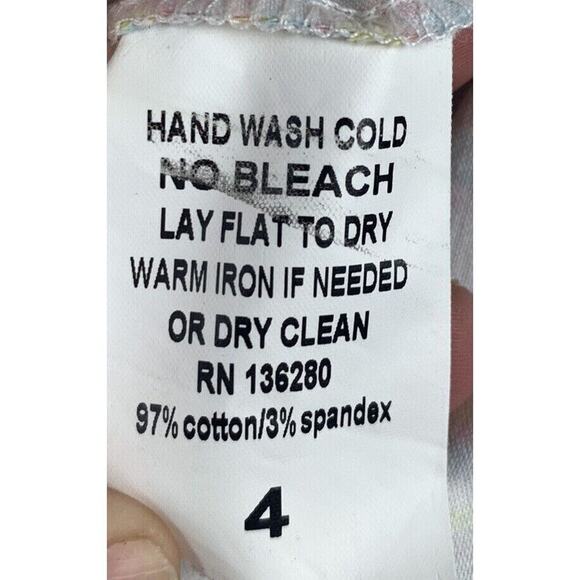 Karli Smith Designs Skirt Womens size 4 Preppy‎ Mini Green Blue Pink Floral - Picture 5 of 5